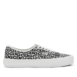 CDG Vans Message Authentic Sneakers White/Black