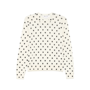 Comme Des Garçons Polka Dot Sweater Beige